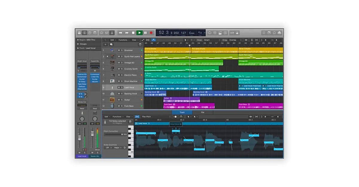 Logic Pro interface