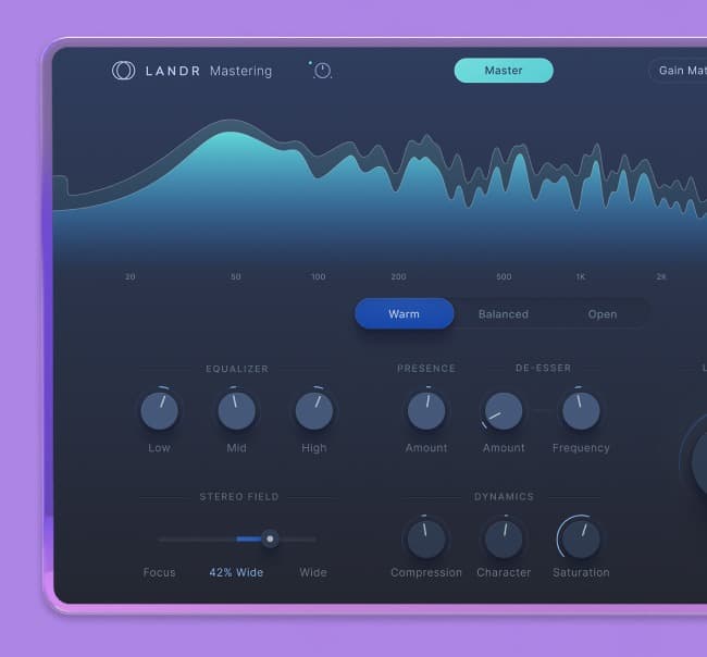 LANDR Mastering Plugin