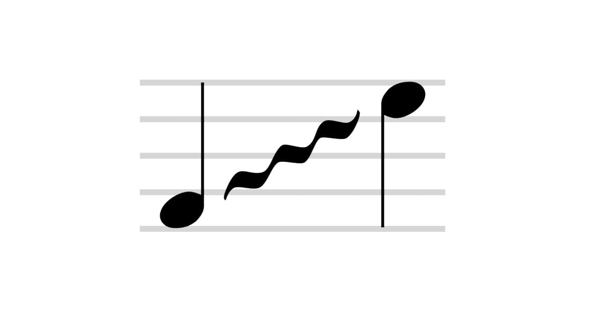 glissando symbol